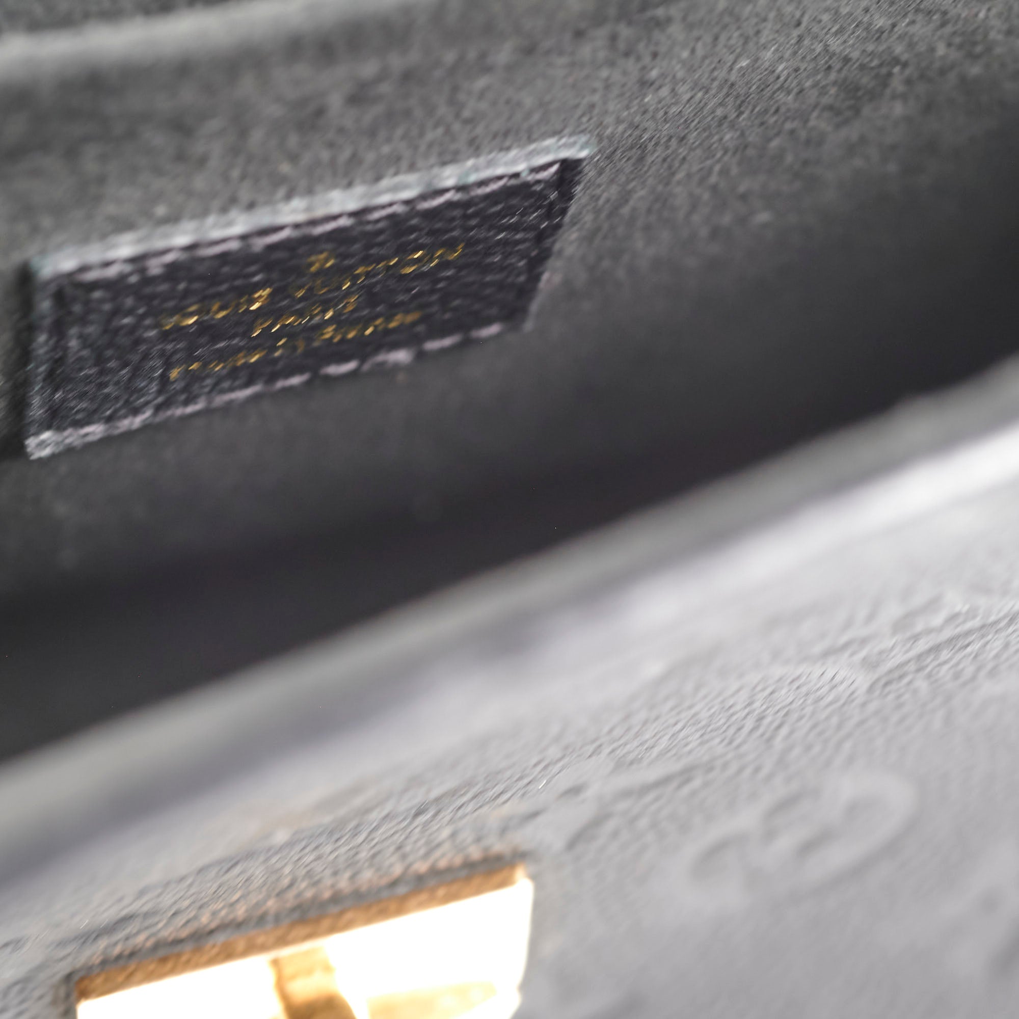 Louis Vuitton Saint Sulpice Empreinte Monogram Bag Black