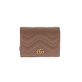 Gucci Dusty Pink Chevron Marmont Card Case