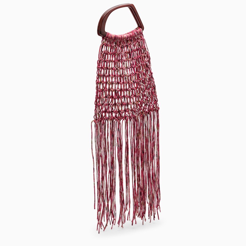 Dries Van Noten Fuchsia Mesh Bag Women