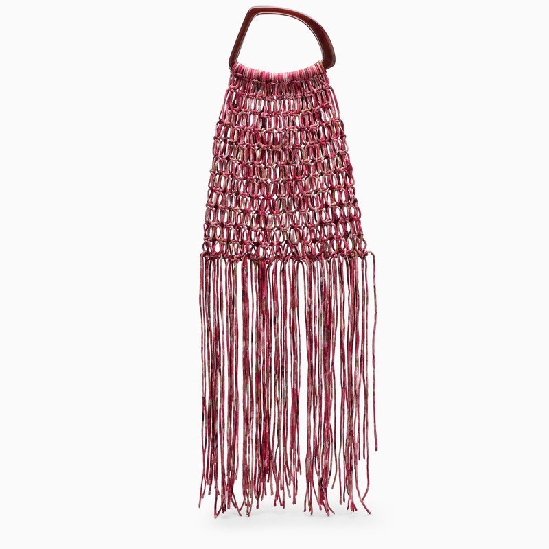 Dries Van Noten Fuchsia Mesh Bag Women