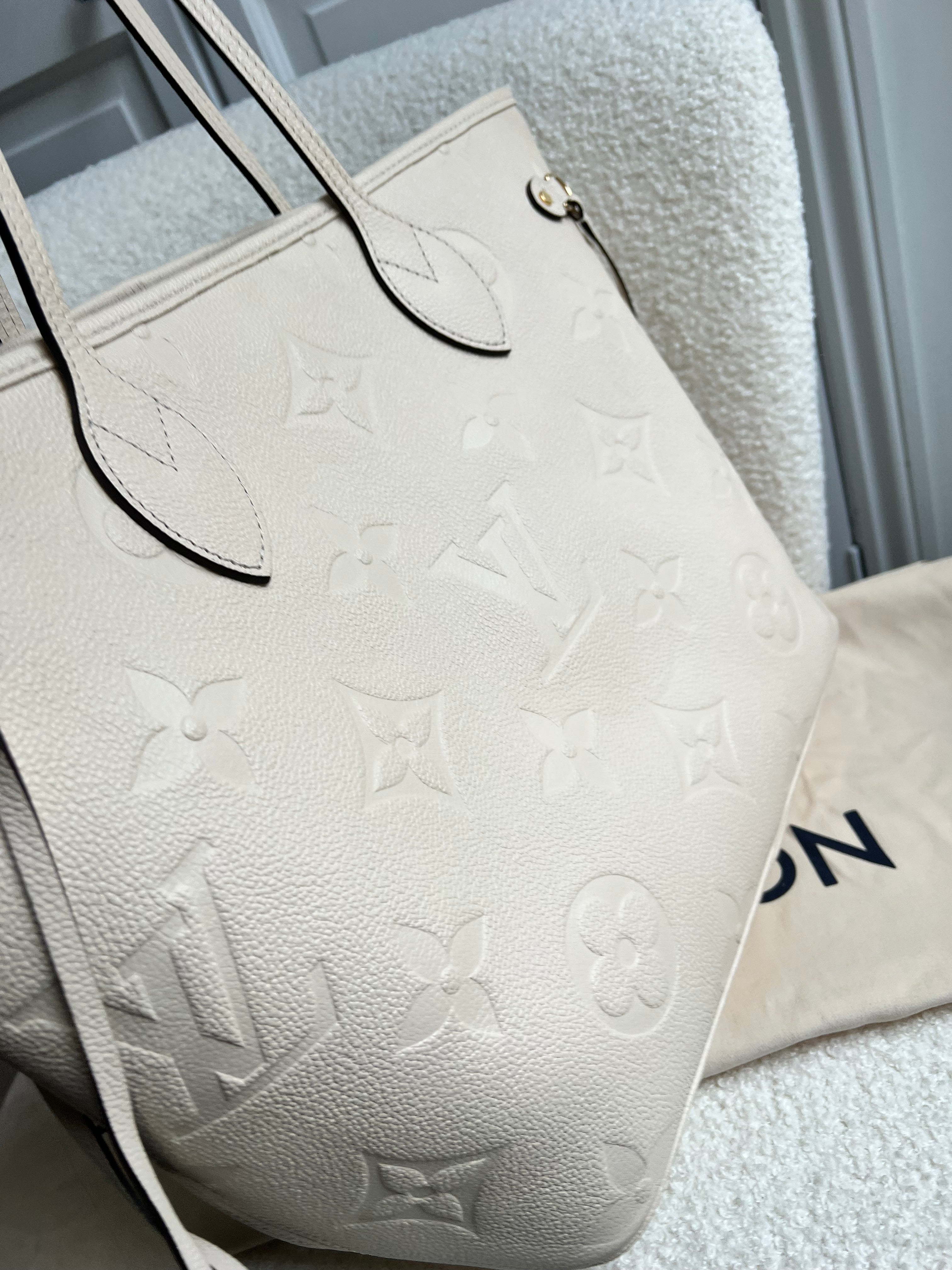 Louis Vuitton Neverfull MM Creme Empreinte (RRP £1,940)