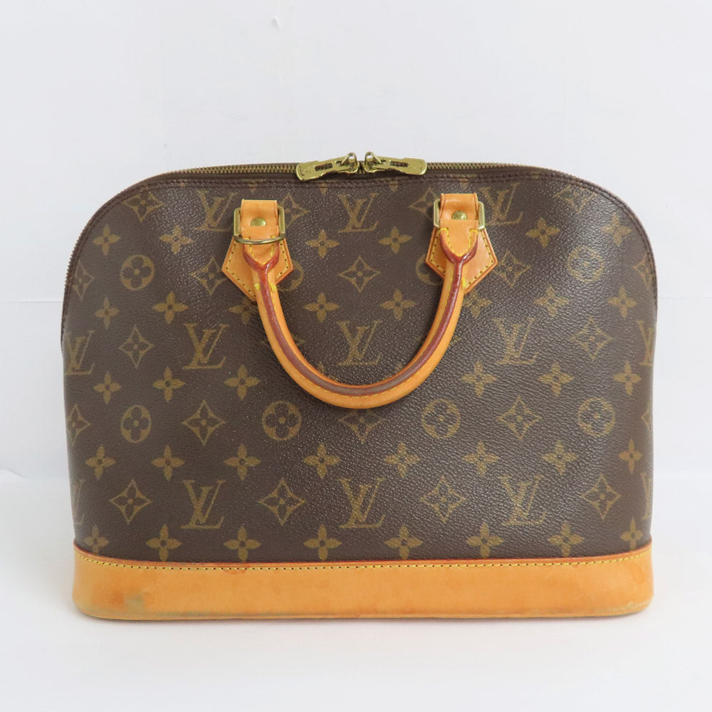 Louis Vuitton Alma M51130 Monogram Handbag Brown Leather