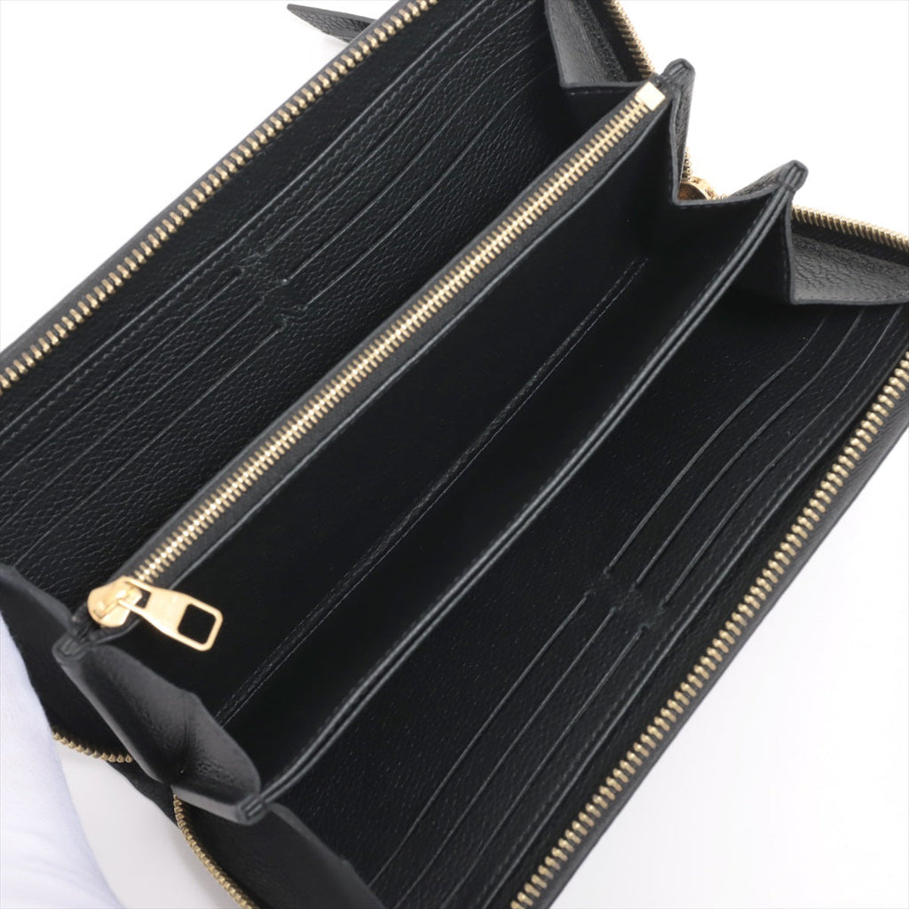 Louis Vuitton Bi-Color Monogram Implant Zippyr Wallet M80481 Noneir Round Zipper Wallet