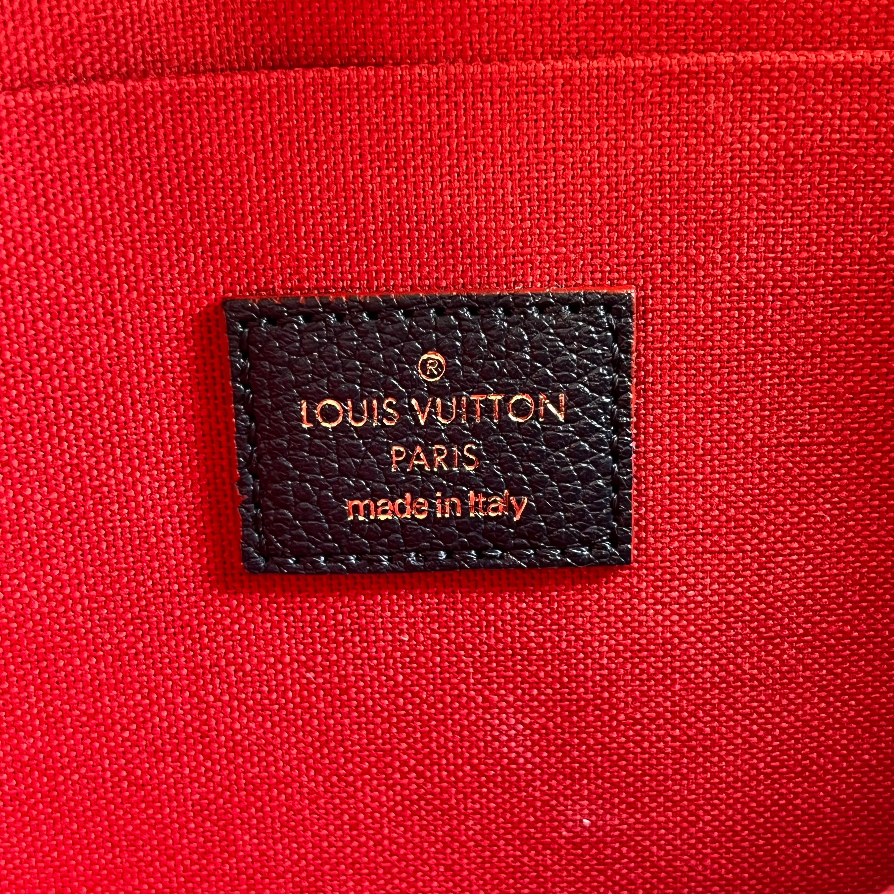 LOUIS VUITTON Felicie Pochette Monogram Empreinte Leather Crossbody Bag
