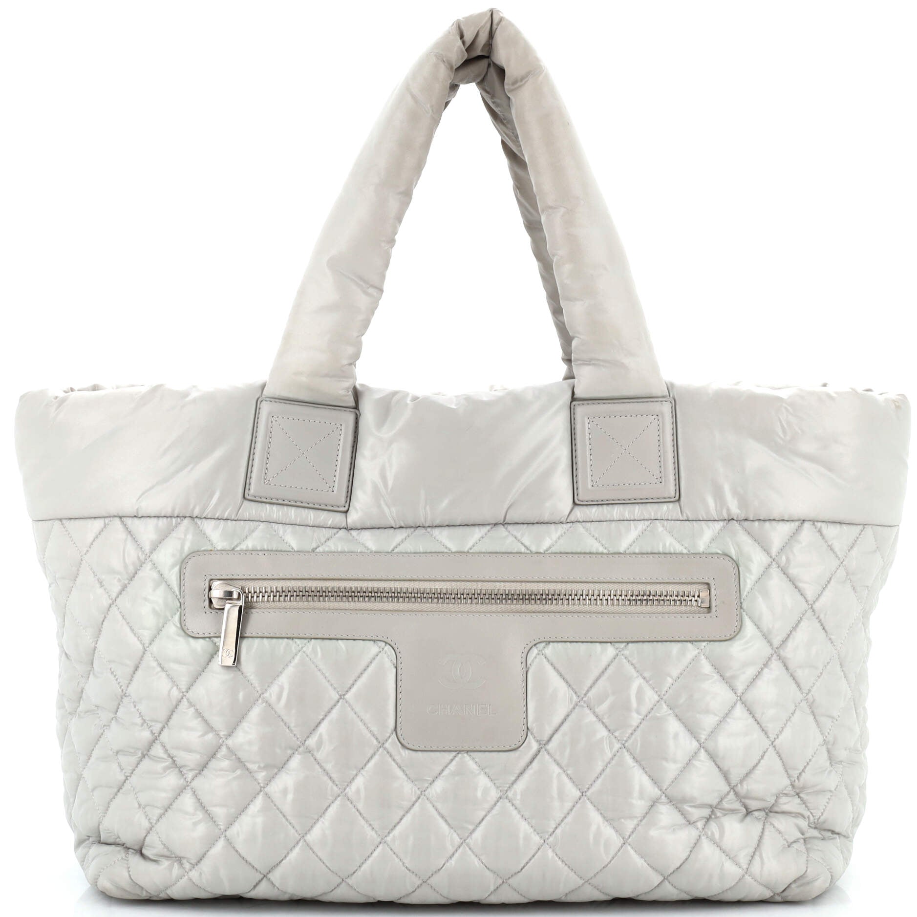 CHANEL Coco Cocoon Zipped Tote Quilted Nylon Large