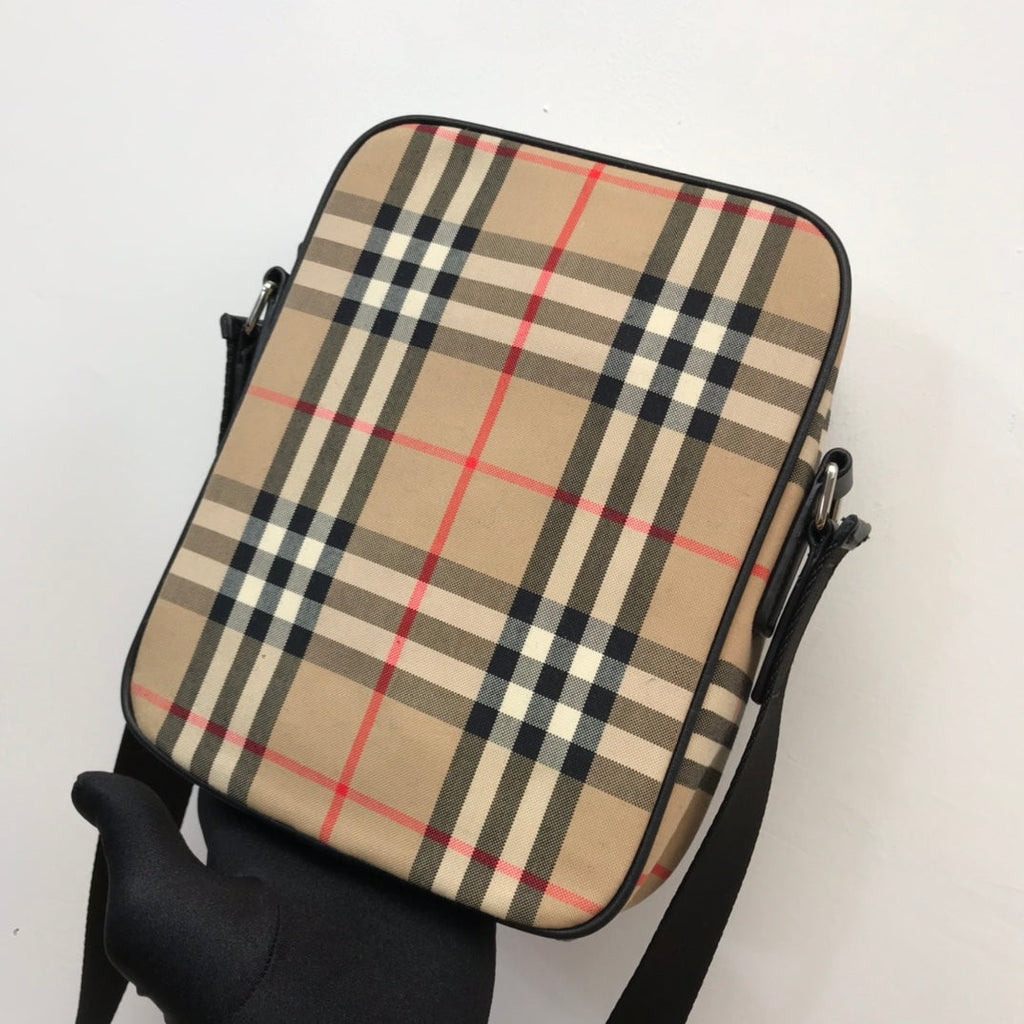 GLAMI Vintage Check And Crossbody Bag For Men, Bags 8.7in/22cm