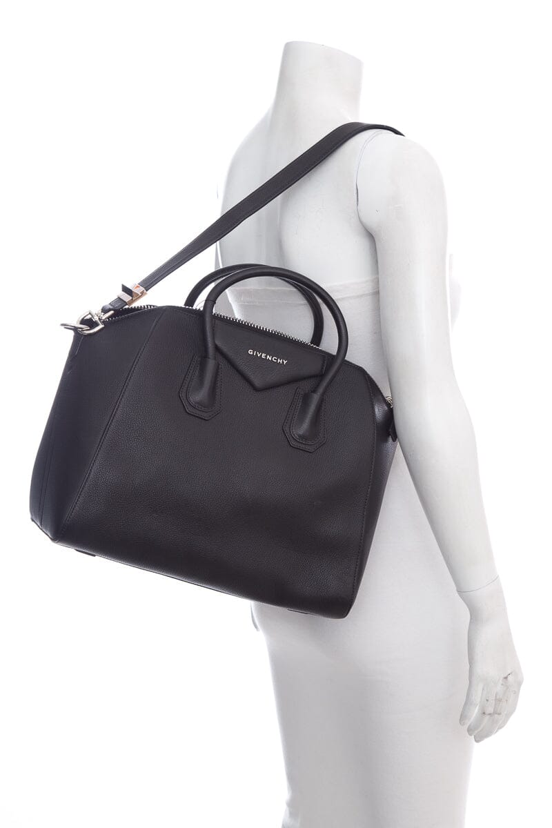 Givenchy Black Leather Antigona Handbag