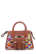 Chloe Multi Crochet & Leather Handbag