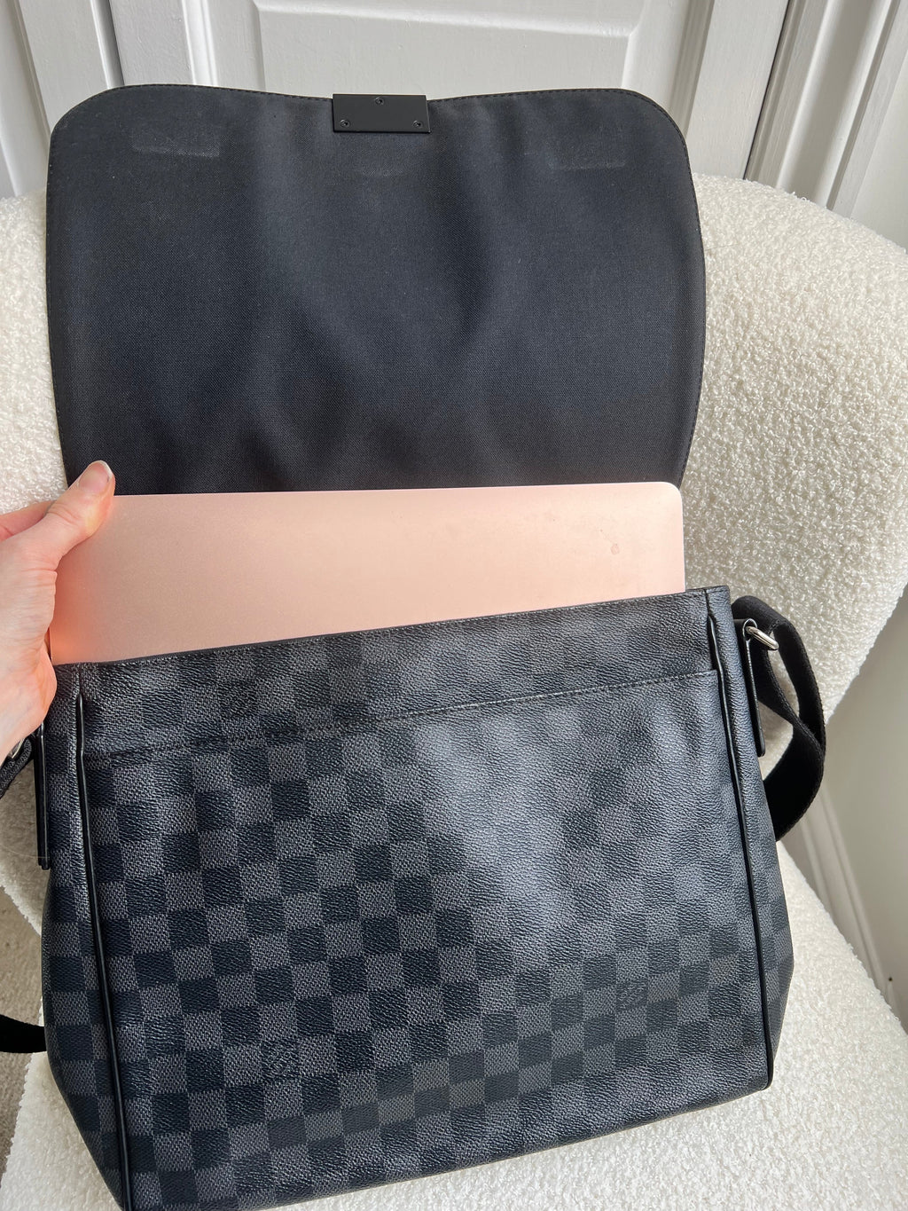Louis Vuitton PM District Messenger Bag Damier Graphite