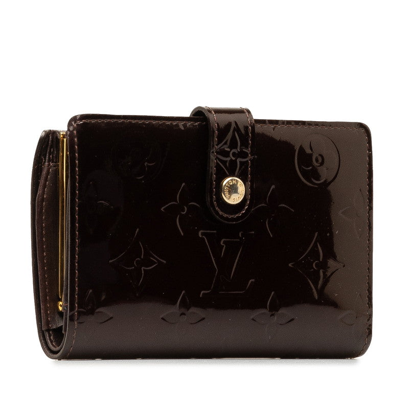Louis Vuitton Monogram Verne Portefolio Vienna Double Fold Wallet M93521 Amarant Pearl Patent Leather  Louis Vuitton