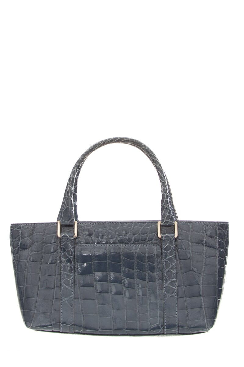 Vintage Peruzzi Blue Croc Cross-Body