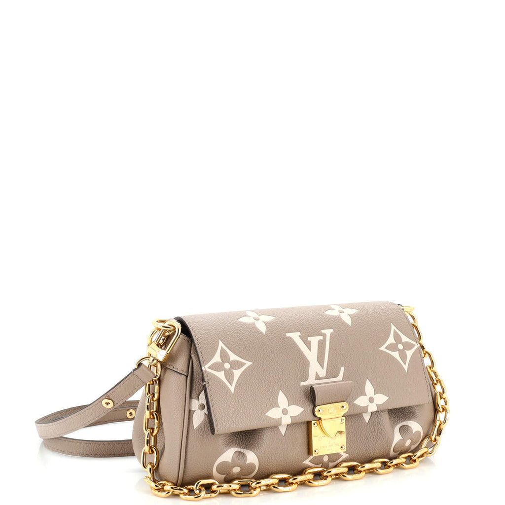 Louis Vuitton Favorite NM Handbag Bicolor Monogram Empreinte Giant