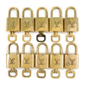 Louis Vuitton Set of 10 Lock & Key Cadena Key Lock Gold