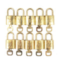 Louis Vuitton Set of 10 Lock & Key Cadena Key Lock Gold