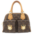 Louis Vuitton Monogram Manhattan PM Hand Bag Brown