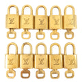 Louis Vuitton Set of 10 Lock & Key Cadena Key Lock