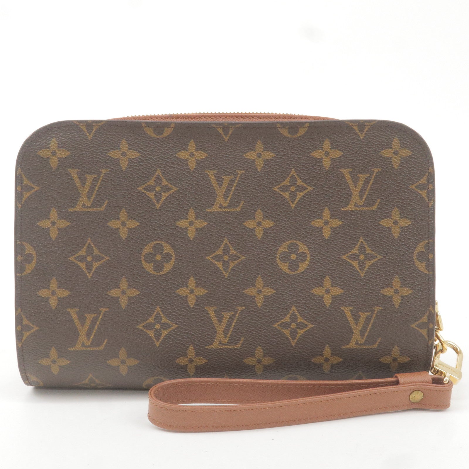 Louis Vuitton Monogram Orsay Clutch Bag Pouch Brown M51790