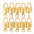 Louis Vuitton Set of 10 Lock & Key Cadena Key Lock Gold