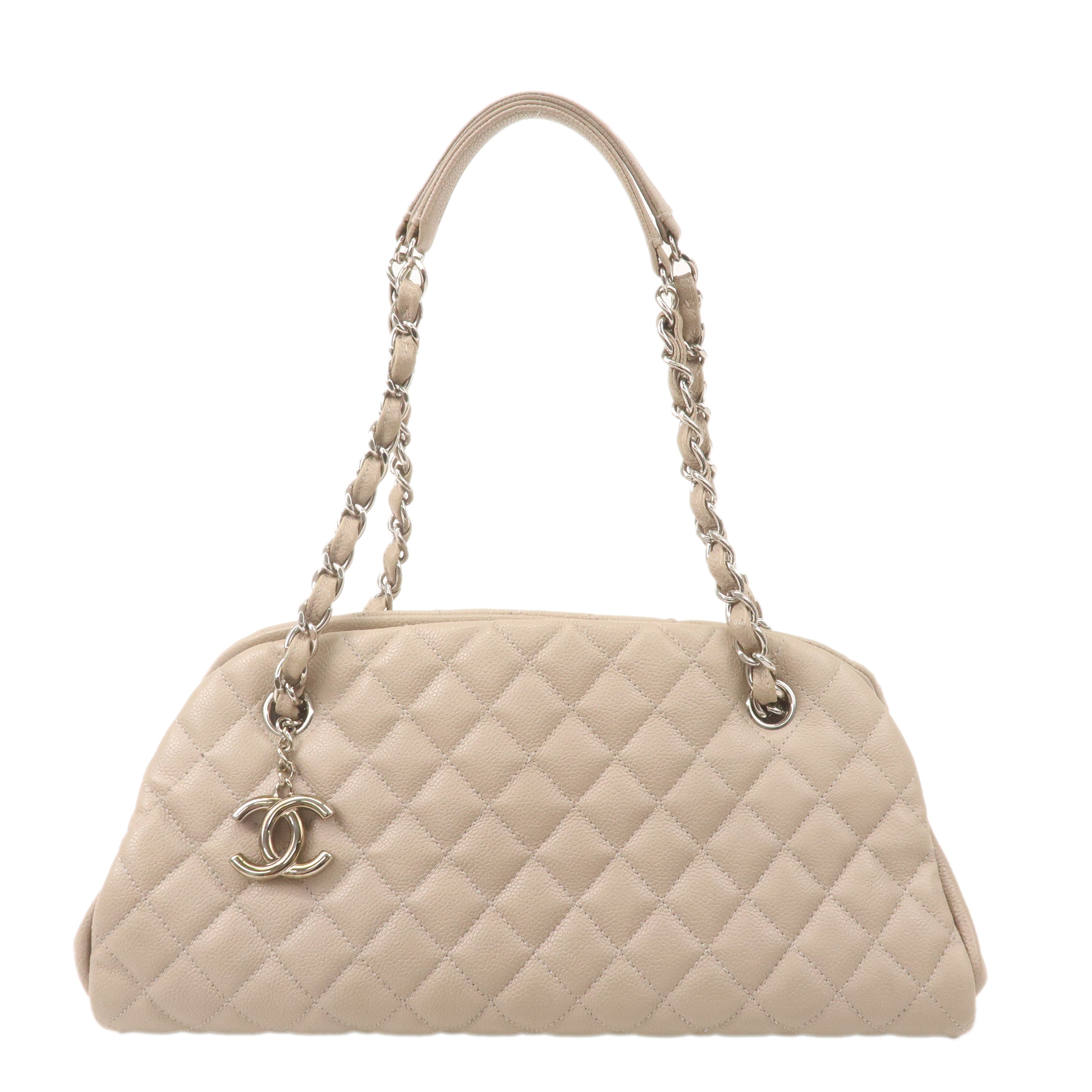 CHANEL Matelasse Mademoiselle Caviar Skin Chain Hand Bag A50556