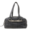 CHANEL Chocolate Bar Caviar Skin Boston Bag Black A26135