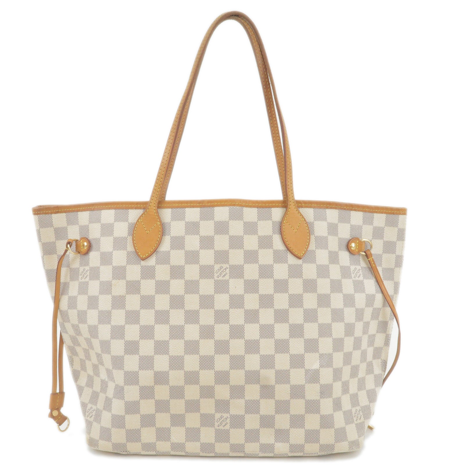 Louis Vuitton Damier Azur Neverfull MM Tote Bag N51107