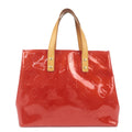 Louis Vuitton Monogram Vernis Lead PM Hand Bag Rouge M91088