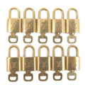 Louis Vuitton Set of 10 Lock & Key Cadena Key Lock