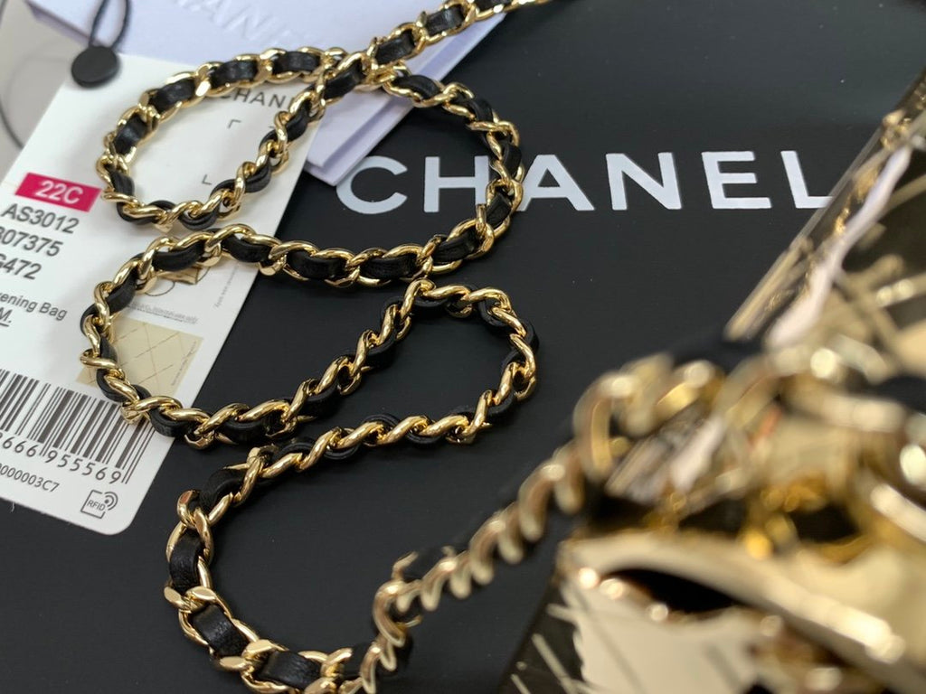 CHL Evening Flap Small Gold Bag For Women 12cm/4.5in