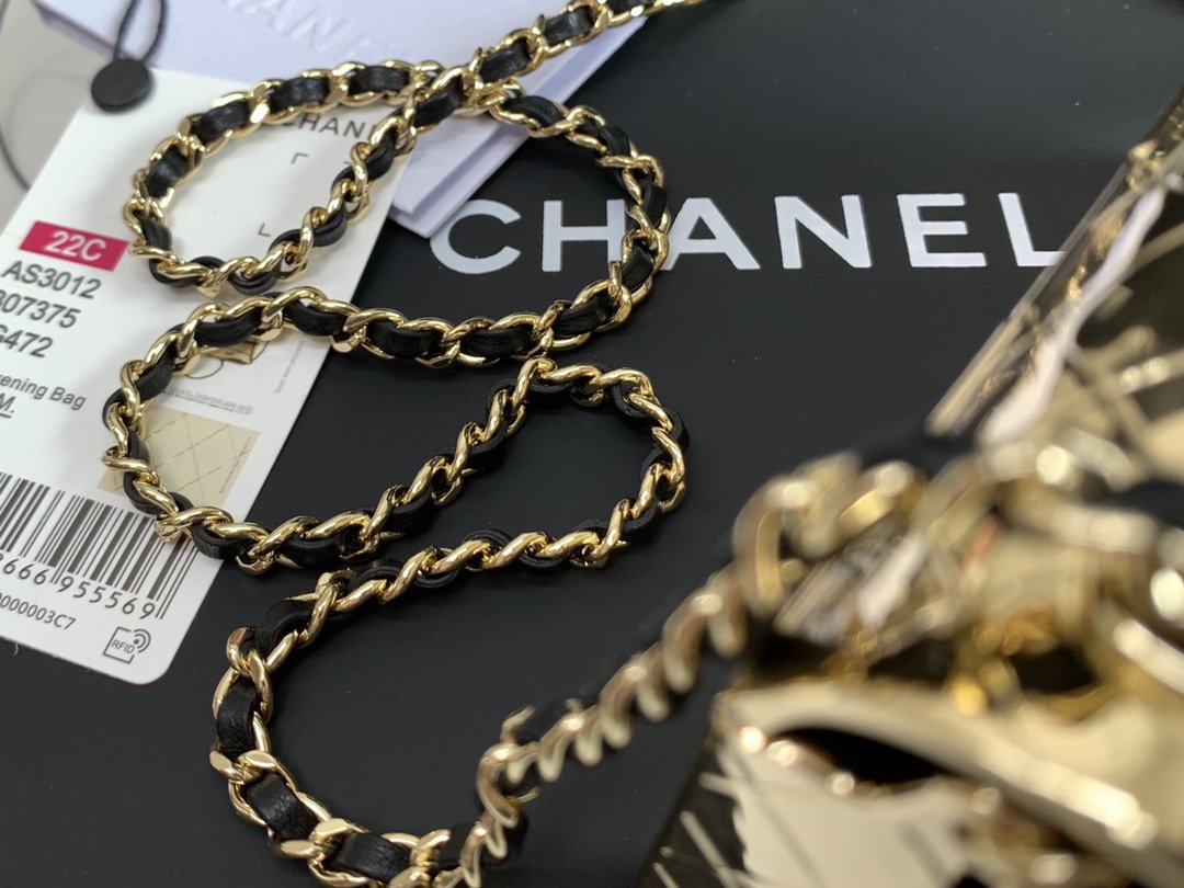 CHL Evening Flap Small Gold Bag For Women 12cm/4.5in