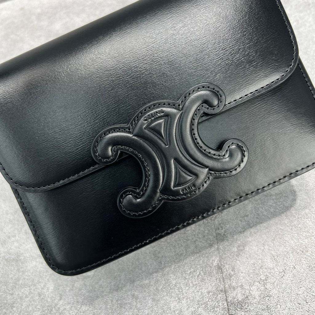 GLAMI Classique Cuir Triomphe Bag Black For Women 9in/22cmÃƒâ€šÃ‚Â 