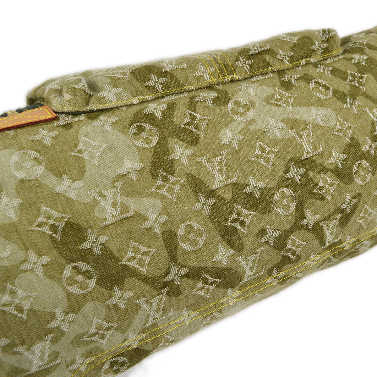 Louis Vuitton 2008 Green Monogramouflage Denim Lys Shoulder Bag M95771