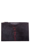 Givenchy Black & Red Pony Hair Antigona Pouch