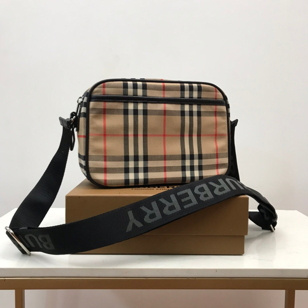 GLAMI Vintage Check And Crossbody Bag For Men, Bags 8.6in/22cm