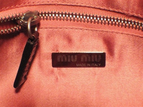 Miu Miu Brown Hornback Alligator Shoulder Bag