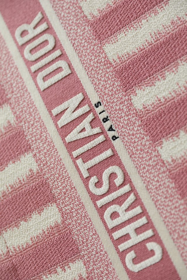 GLAMI MeGLAMIum Book Tote  Pink D-Stripes Embroidery For Women 36cm/16.5in CD