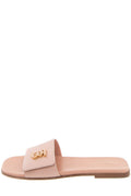 Burberry Sloane Pink Leather Slides SZ 38.5