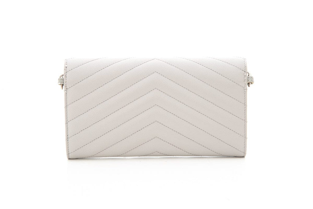 Saint Laurent Light Gray Grain De Poudre WOC