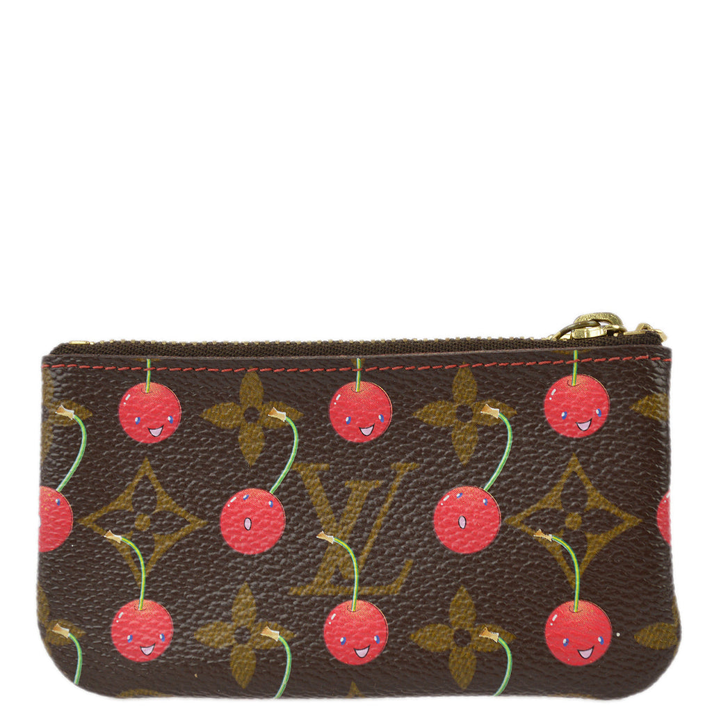 Louis Vuitton 2005 Monogram Cherry Pochette Cles Coin Case Purse M95042