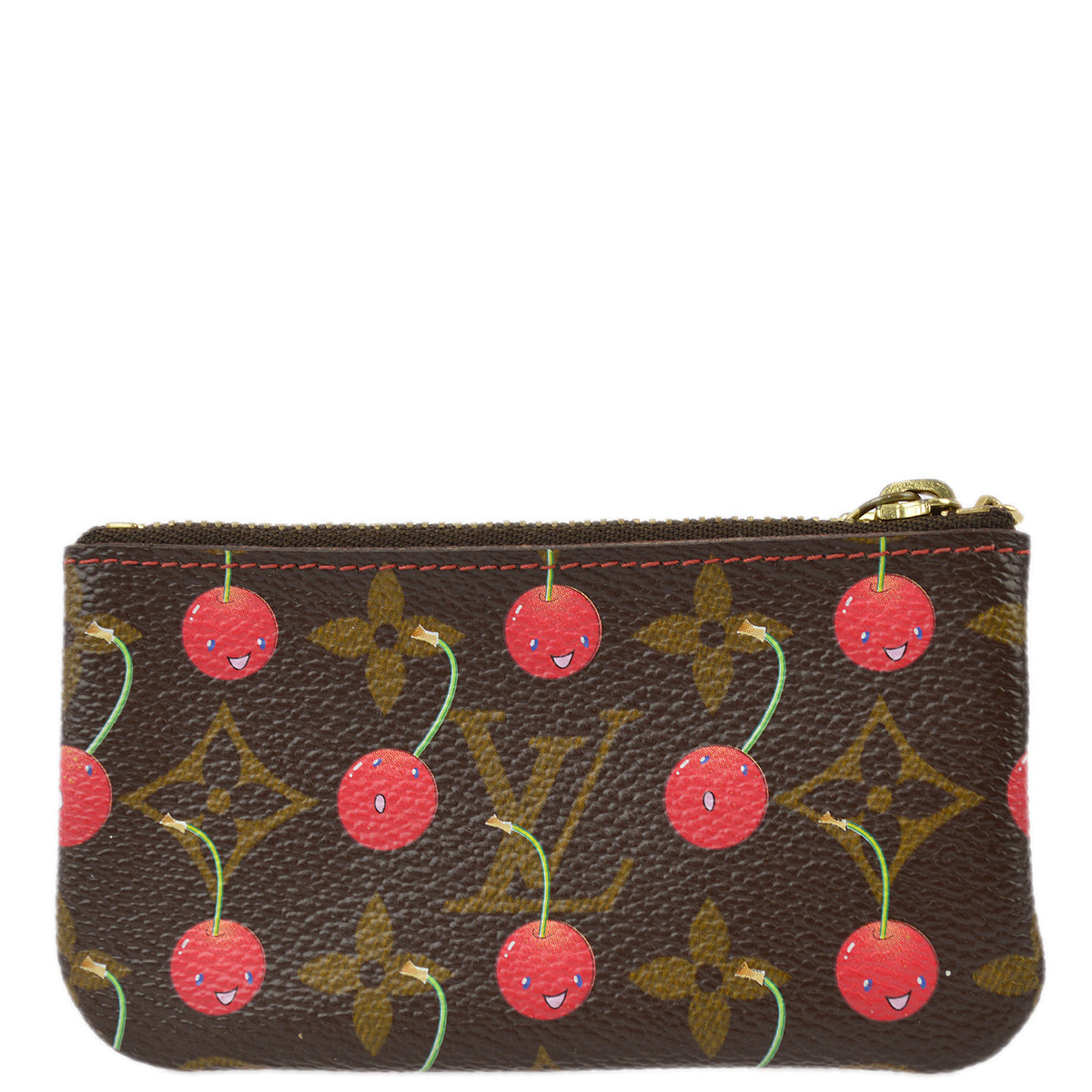 Louis Vuitton 2005 Monogram Cherry Pochette Cles Coin Case Purse M95042