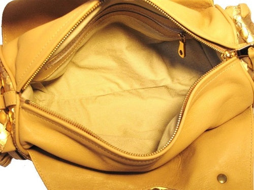 Chloe Rose Gold Snakeskin Handbag