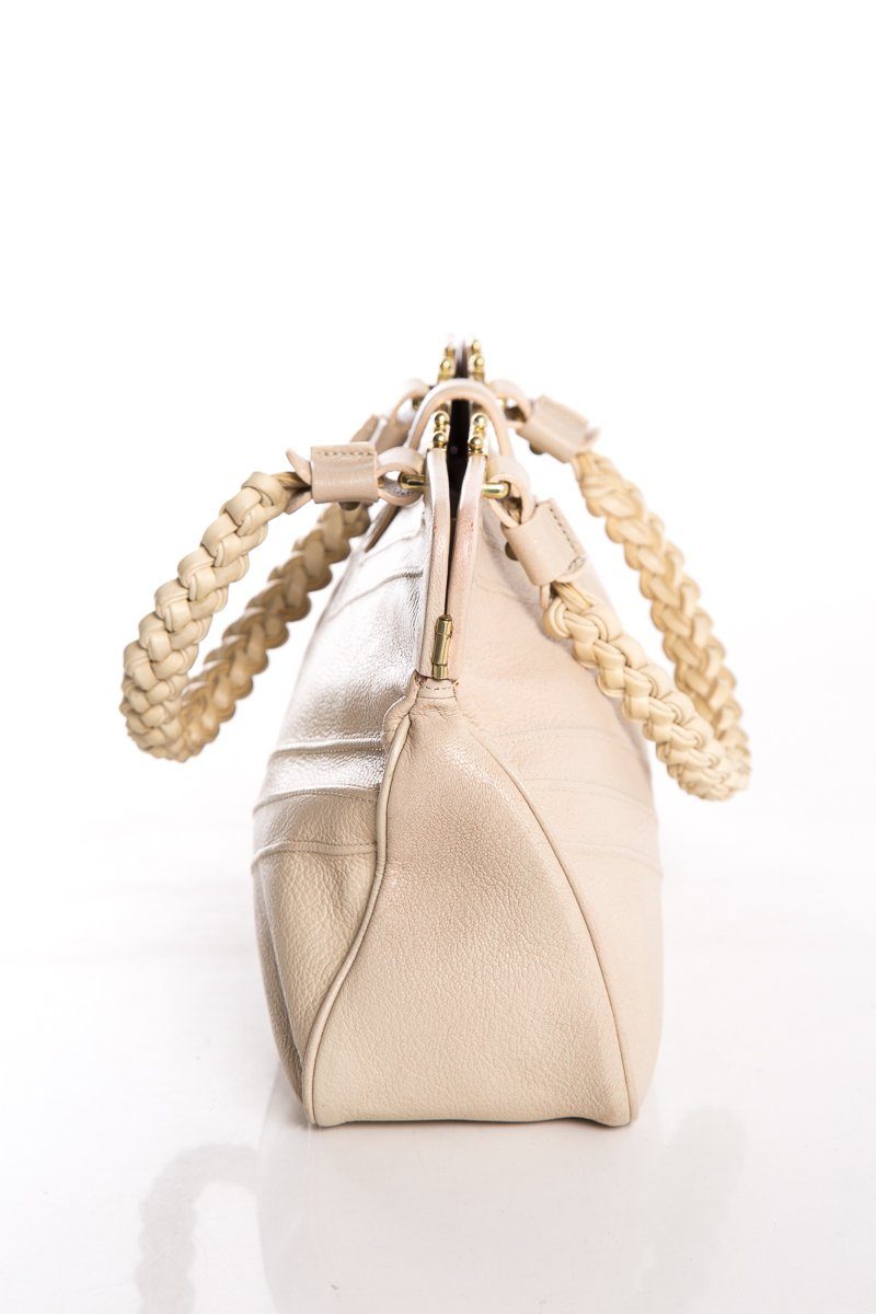 Marc Jacobs Cream Braided Handle Bag