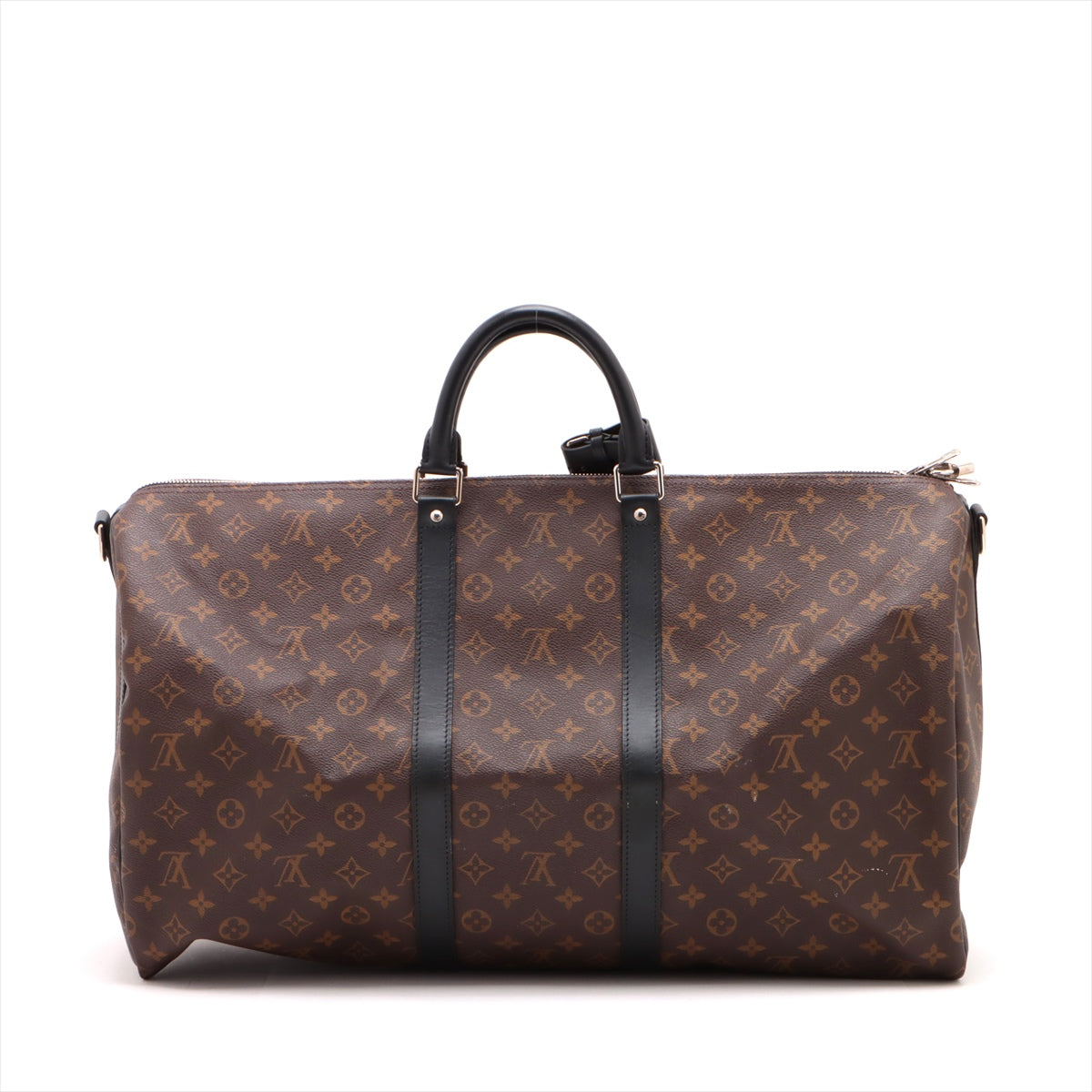 Louis Vuitton Monogram Makassar Keepall Bandouliere 55 M56714 Name Initial Entered