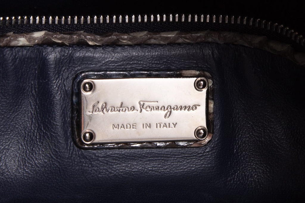 Salvatore Ferragamo Snakeskin Shoulder Bag