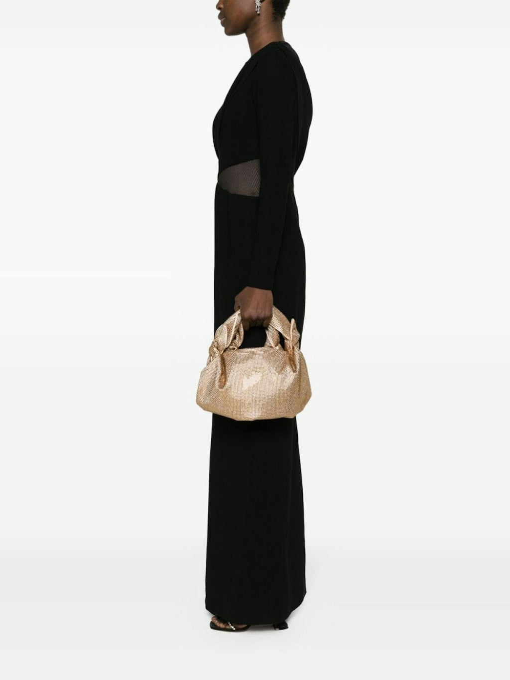 CRYSTAL EMBELLISHED HANDBAG