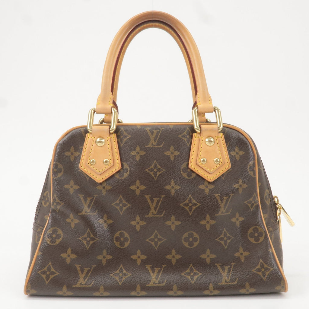 Louis Vuitton Monogram Manhattan PM Hand Bag Brown