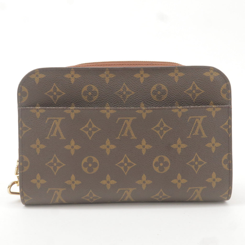 Louis Vuitton Monogram Orsay Clutch Bag Pouch Brown M51790