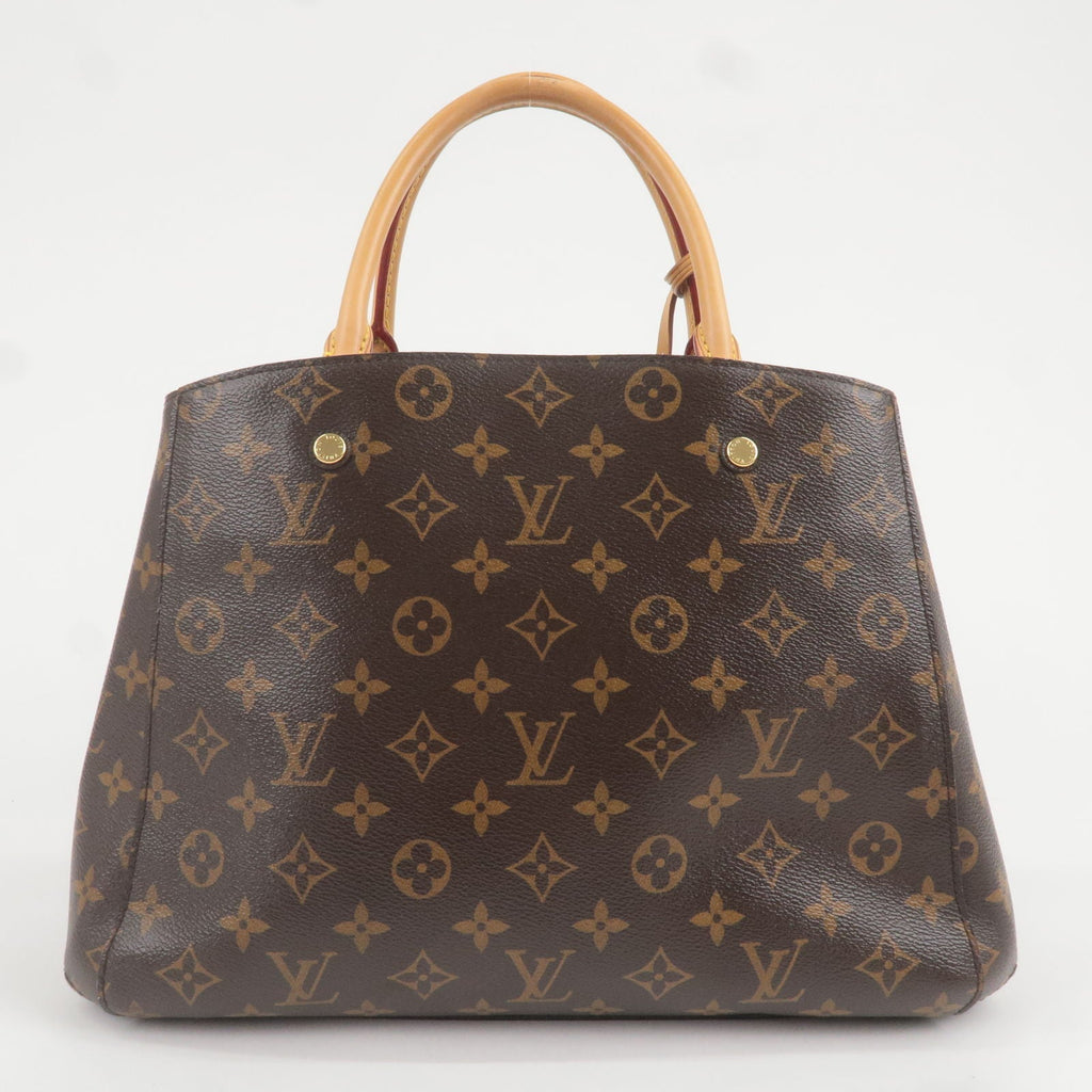 Louis Vuitton Monogram Montaigne MM 2Way Hand Bag M41056