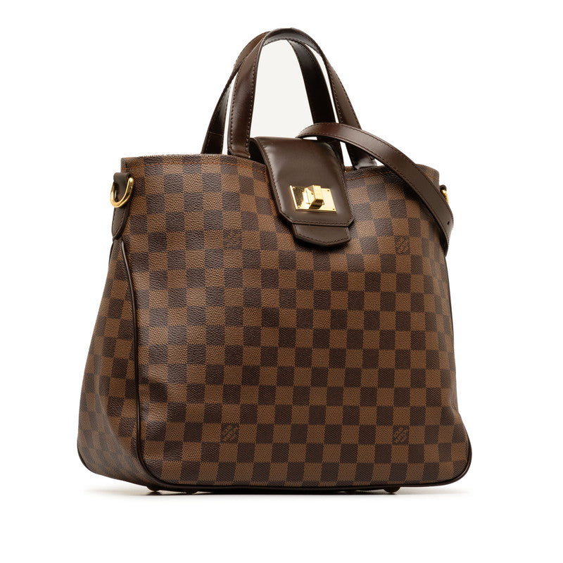 Louis Vuitton Damier Caba Rose Berry Handbag 2WAY N41177 Brown PVC Leather  Louis Vuitton