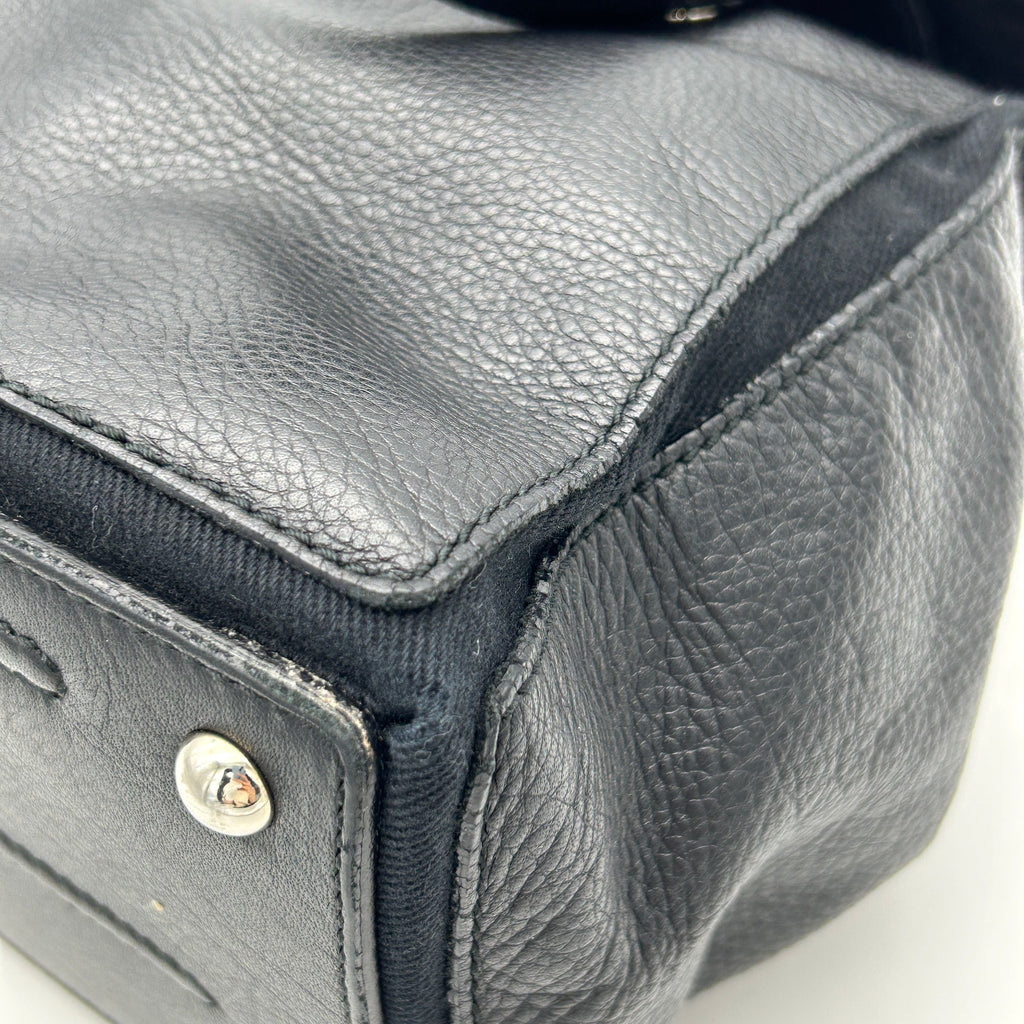 Pre-owned Yves Saint Laurent Leather Top Handle Bag - Black Shoulder Bags, Handbags LA6001