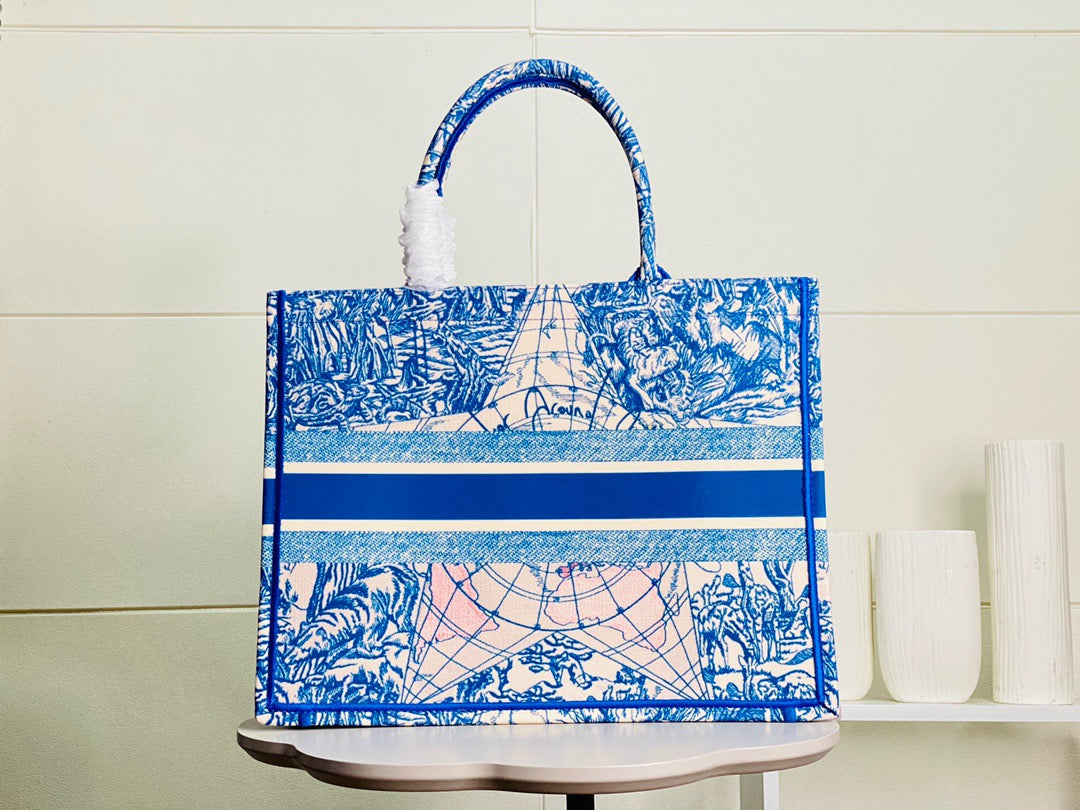 GLAMI Large Book Tote Blue For Women 16.5in/42cm CD M1286ZRIW